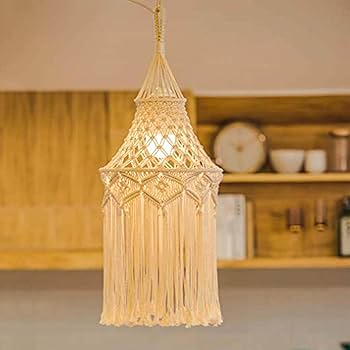 Luminárias Pendentes de Macramê: Toque Boho e Textura Aconchegante - detalhe