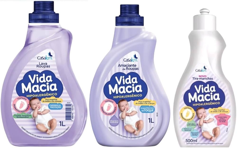 Kit de Sabão e Amaciante Suave: O Combo Perfeito para Mães Prevenidas - ideia