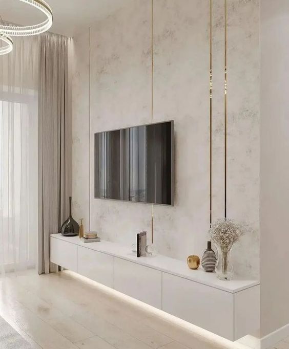 Painel de TV Boiserie: Elegância Clássica Repaginada - ideia