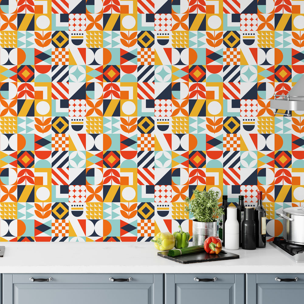 Imitação de Azulejos Portugueses: Charme e Tradição na Sua Cozinha - detalhe