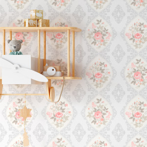 Vintage Romântico: Floral Delicado e Tons Pastel Aconchegantes - detalhe