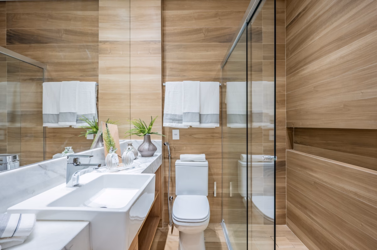 Porcelanato com Detalhes Geométricos: Design e Personalidade em Cada Detalhe - ideia