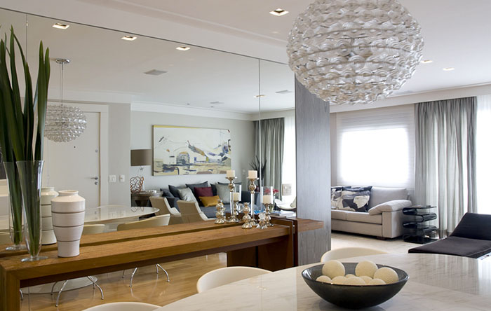 Espelhos Mágicos: Ampliando e Iluminando o Ambiente - ideia