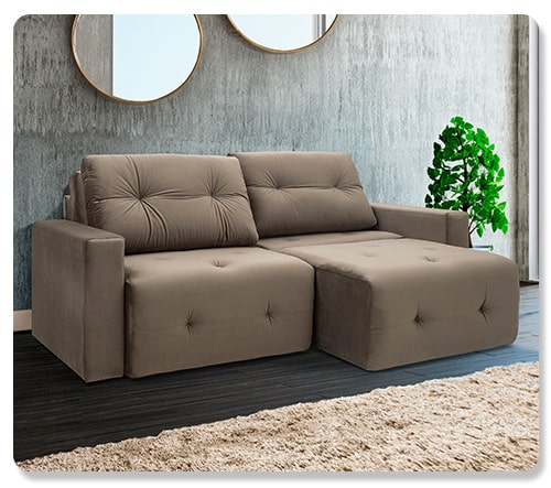 Sofá Retrátil e Reclinável: Relaxamento Garantido para Seus Momentos - ideia