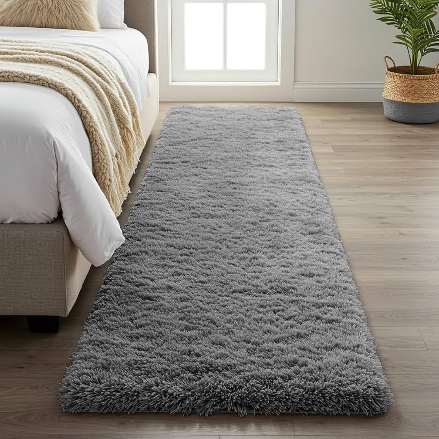 Maciez Irresistível: Tapete Shaggy Felpudo para Relaxar os Pés - inspiração