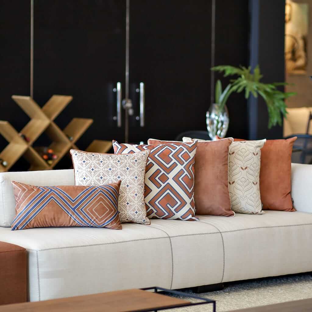Almofadas Geométricas: Modernidade e Ritmo para Ambientes Urbanos - ideia