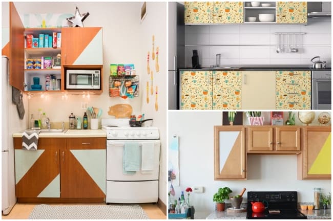 Armários de Cozinha com Revestimento de Contact Estampado: Renove Sem Gastar Muito! - detalhe