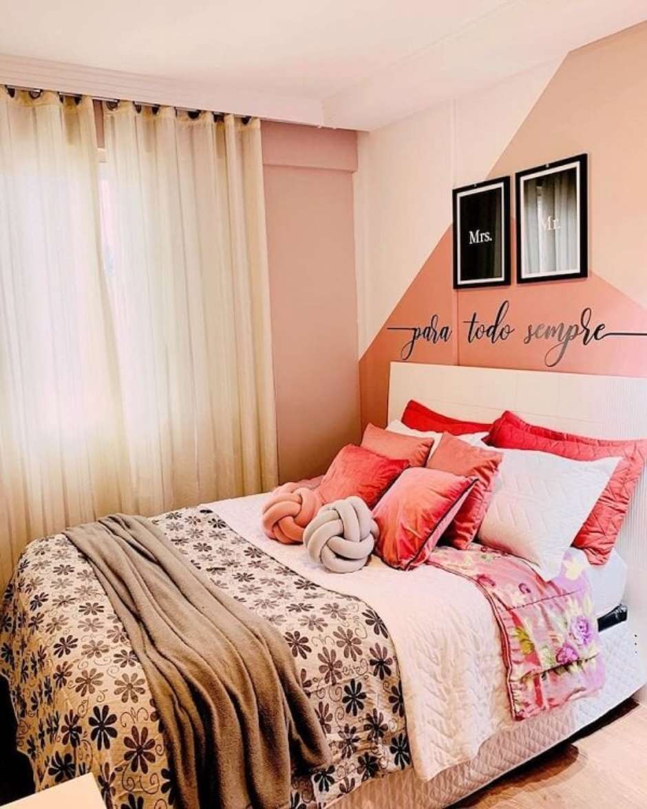 Pintura Geométrica na Parede: Criatividade Sem Limites - ideia