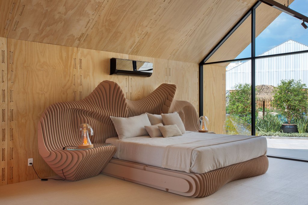 Em Formato Orgânico: Uma Escultura Aconchegante para o Quarto - inspiração