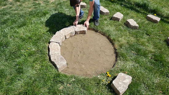 Criando um Espaço de Fogueira Circular - inspiração