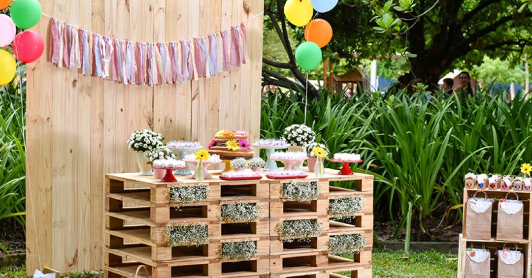 Decoração de Festa Temática com Pallets: Rustico, Sustentável e Cheio de Charme - detalhe