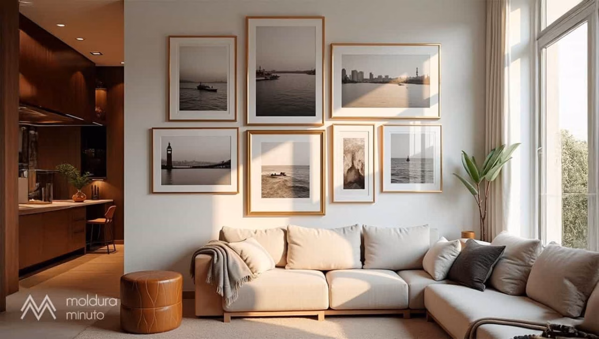 Estilo Galeria com Fotos e Lembranças - ideia