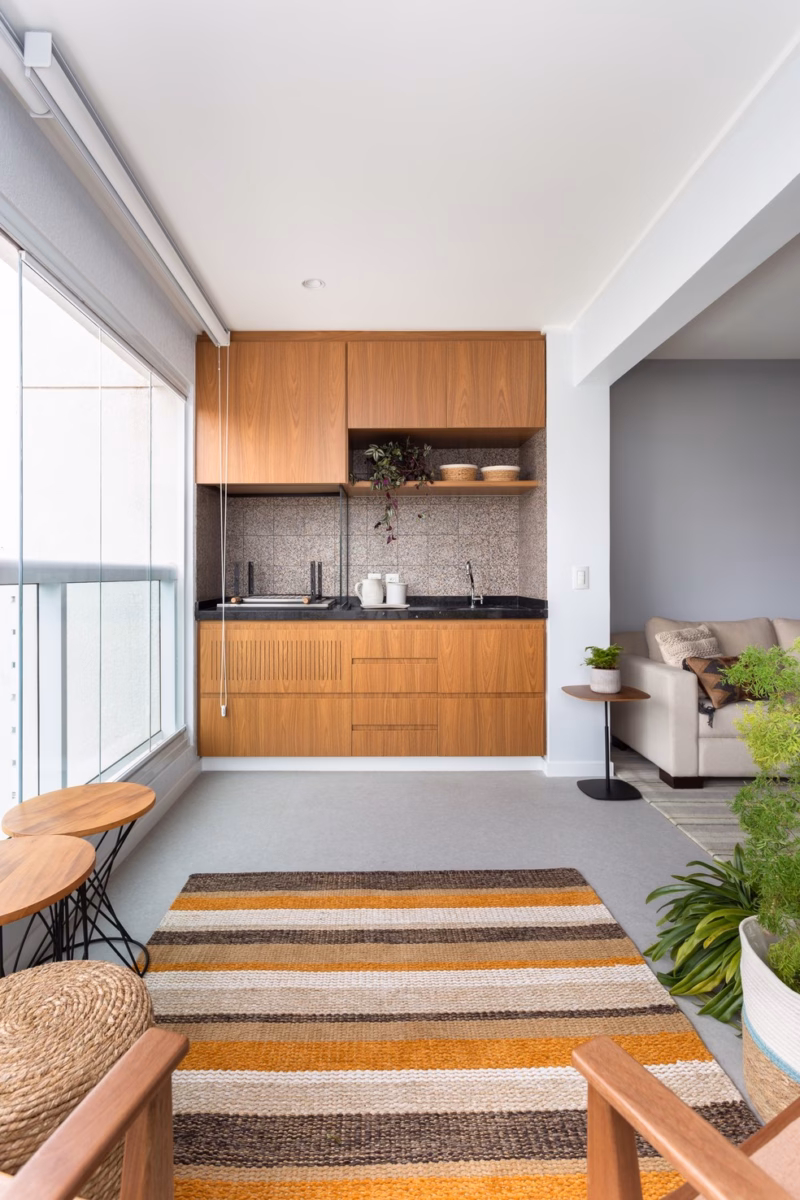 Varanda Gourmet Compacta: Soluções Inteligentes para Pequenos Espaços - inspiração