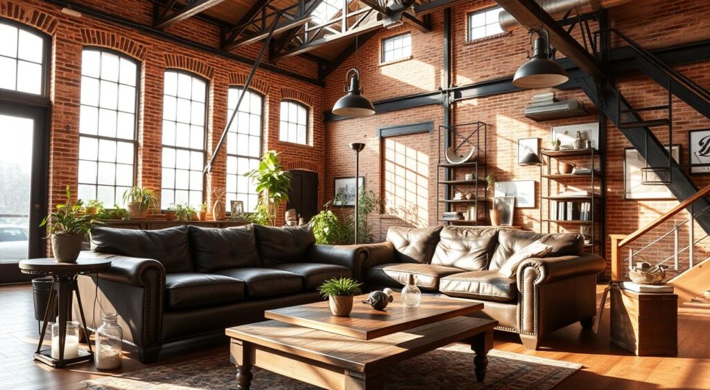 Industrial Charmoso: Metal, Madeira e Detalhes Vintage - ideia