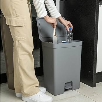 Lixeira Dupla para Coleta Seletiva: Sustentabilidade ao Alcance da Mão - inspiração