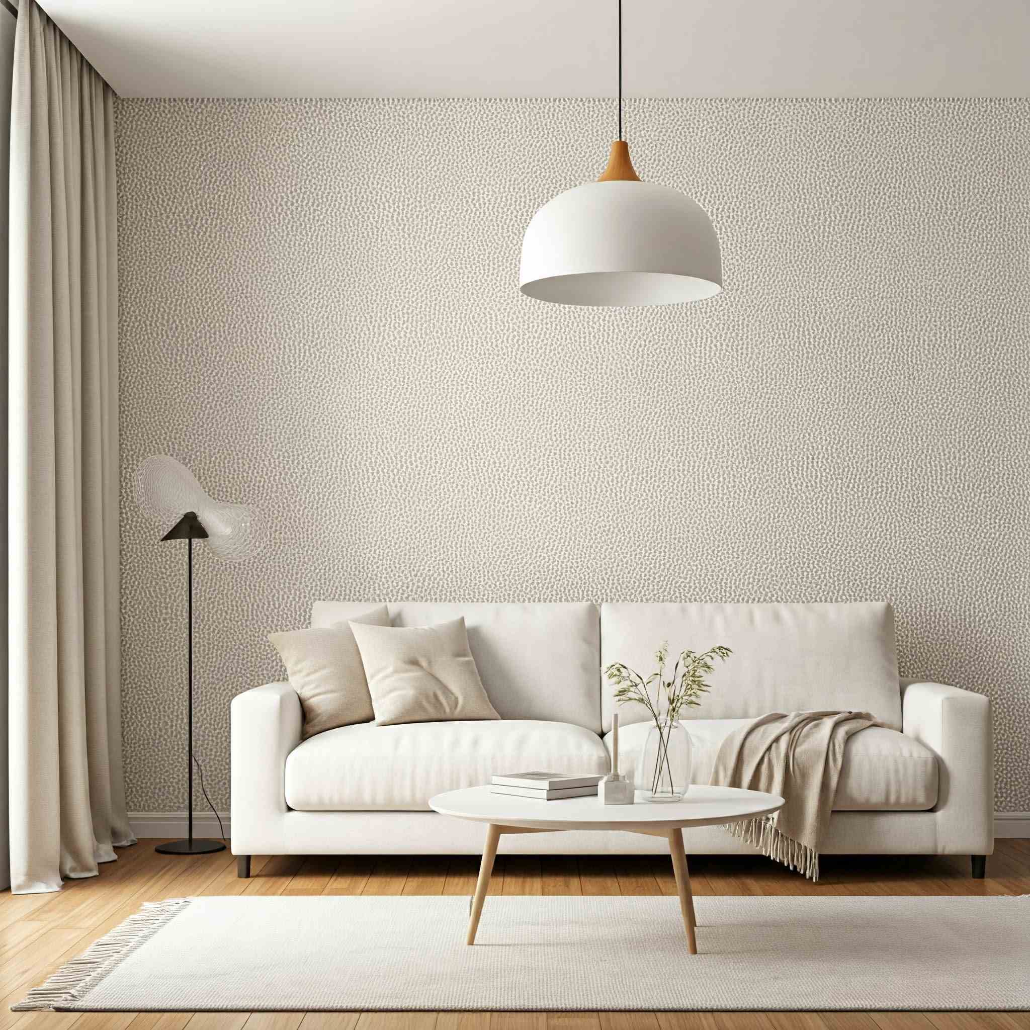 Minimalismo Chic: Papel de Parede Liso em Tons Neutros - inspiração