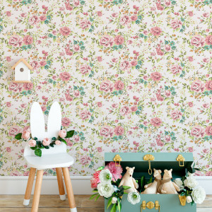 Vintage Romântico: Floral Delicado e Tons Pastel Aconchegantes - ideia