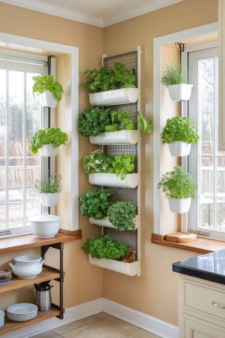 Horta Vertical na Lousa: Integre a Natureza - inspiração