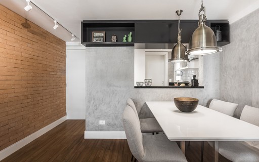 Minimalismo Chic: Tijolinho e Cimento Queimado em Harmonia - detalhe