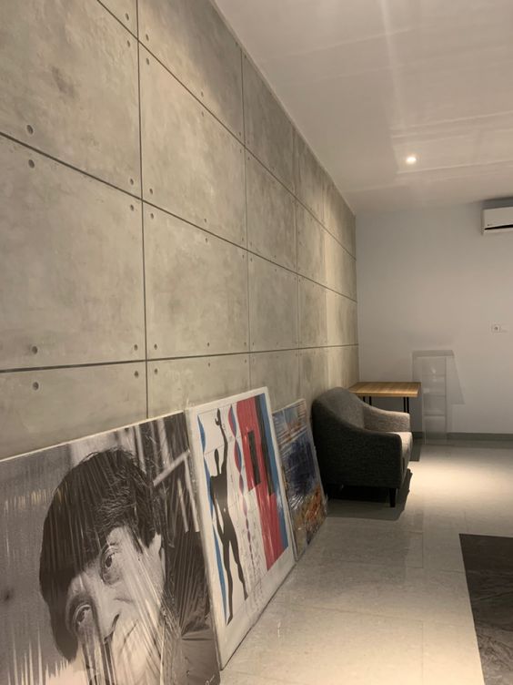 Pintura Geométrica Vibrante: Modernidade e Cor - detalhe