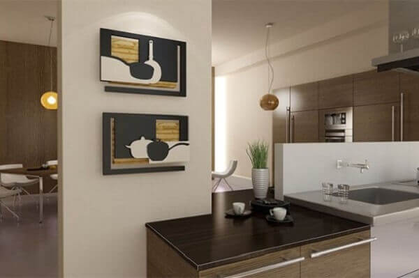 Quadros com Iluminação Embutida: Destaque Sofisticado - inspiração