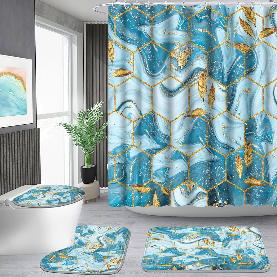 Cortina Estampada e Tapete Colorido: Alegria e Personalidade - ideia