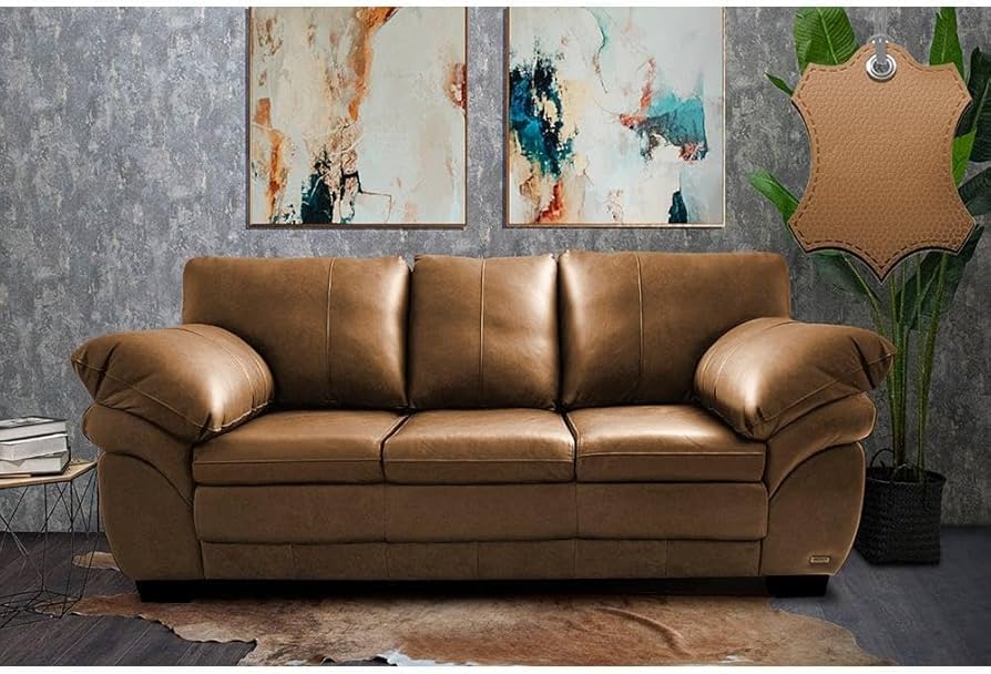 Sofá de Couro com Manta de Tricô: Conforto Extra para os Dias Frios - inspiração