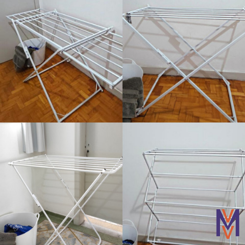 Varal de Teto com Iluminação Embutida: Roupa Seca e Ambiente Aconchegante - detalhe