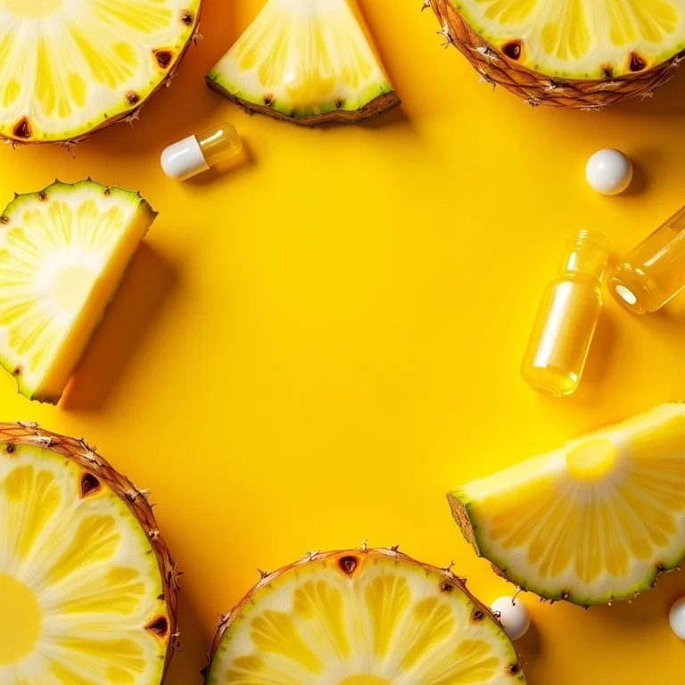 Abacaxi e suplementos de vitamina C