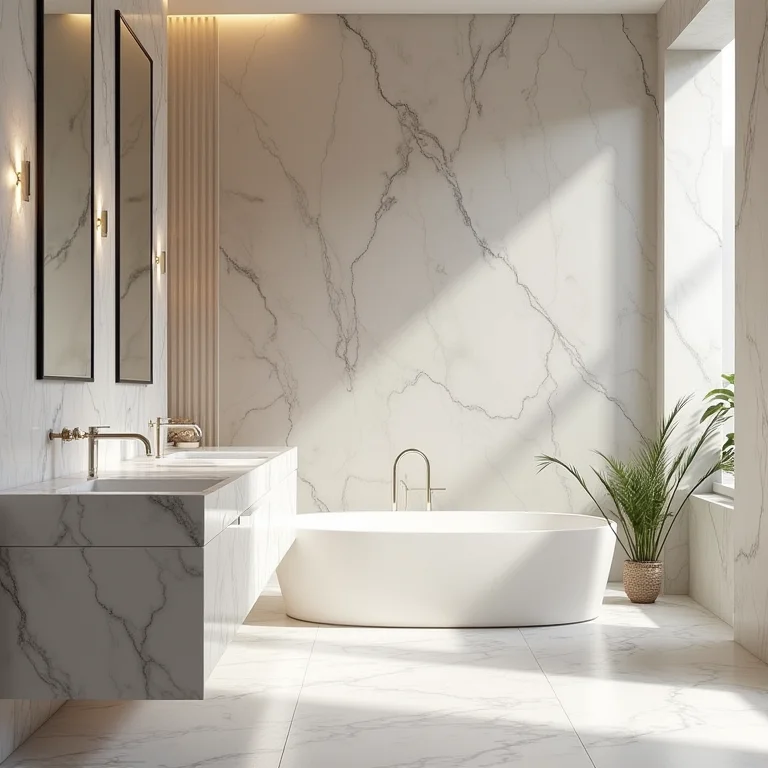 Acabamentos de luxo para banheiro