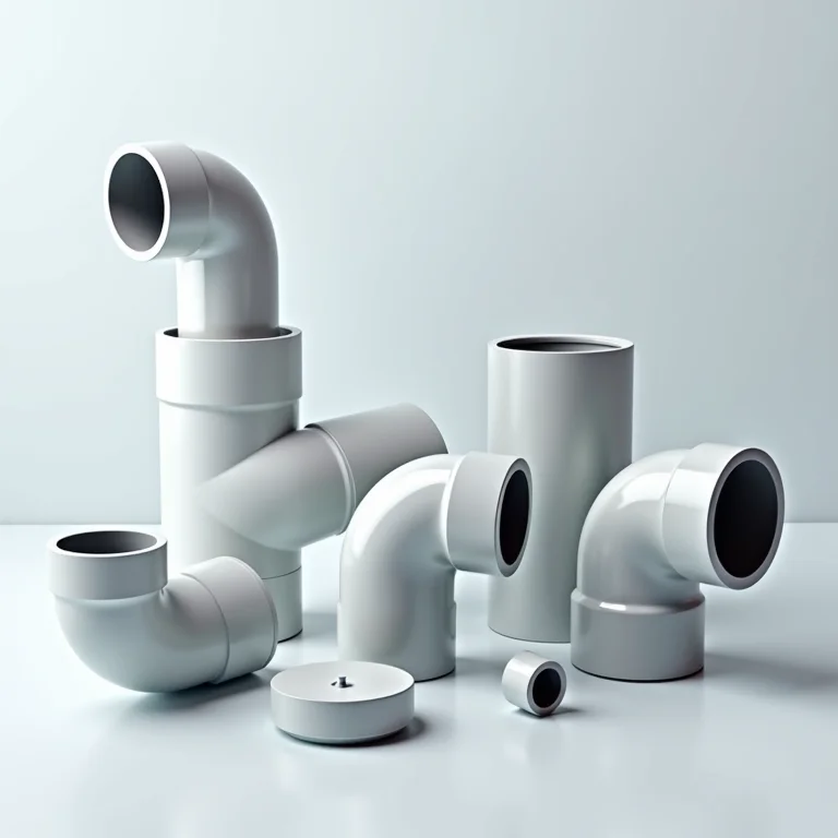 Acessórios de tubulação em composição minimalista