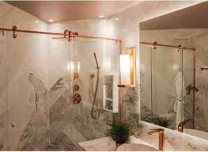 Acessórios de Banheiro com Detalhes em Cobre: Elegância e Modernidade - inspiração