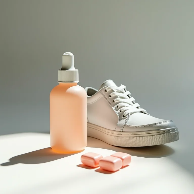 Acetona para remover chiclete grudado no sapato