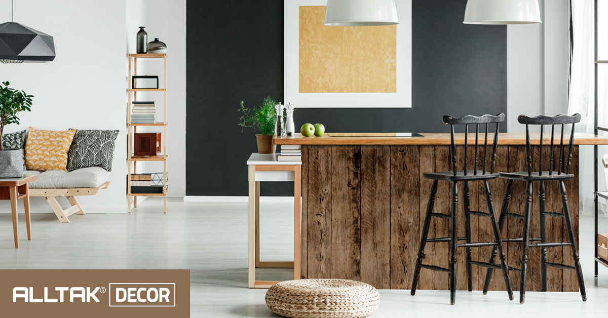 Adesivo com Textura de Madeira para um Toque Rústico e Aconchegante - ideia