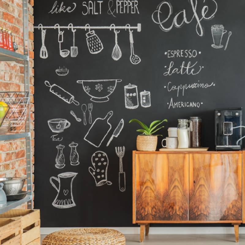 Adesivo Lousa: Cozinha com Toque Divertido - inspiração