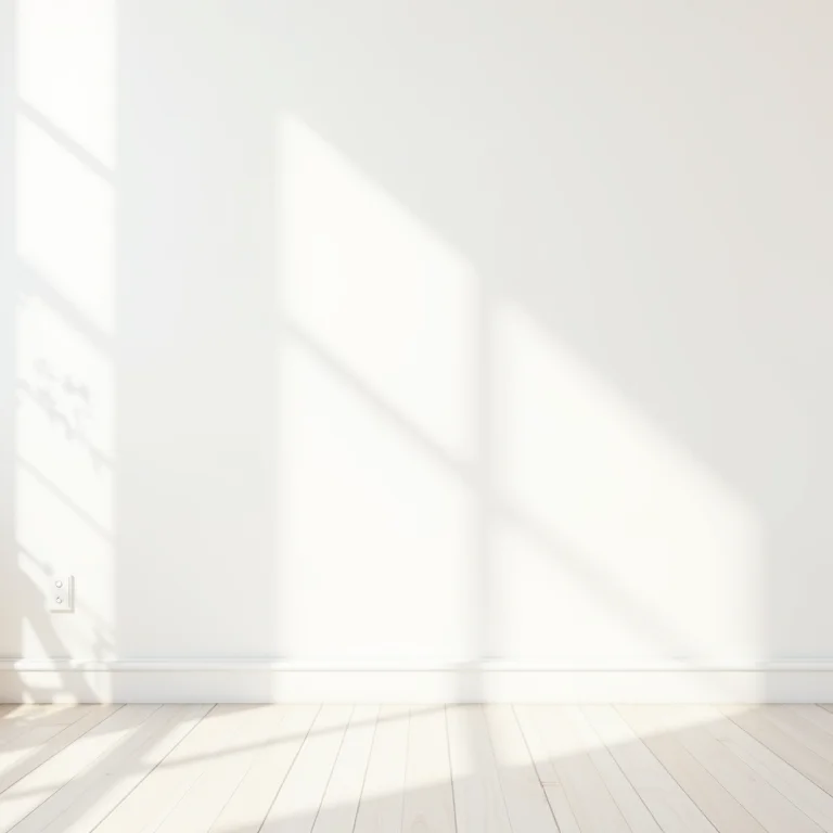 Adesivos de parede geométricos aplicados em quarto minimalista