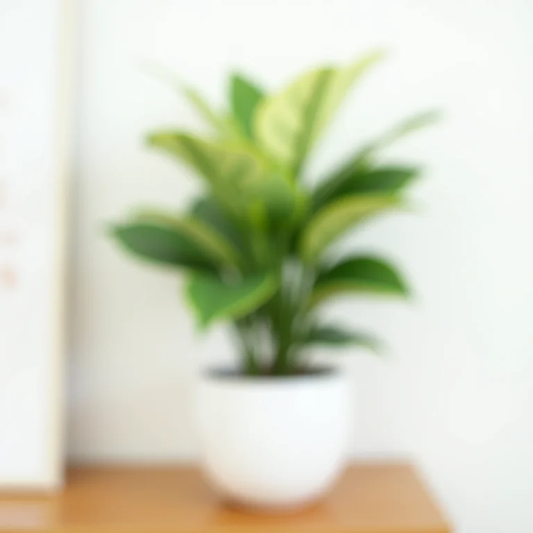 Aglaonema (Chinese Evergreen) com folhas variegadas