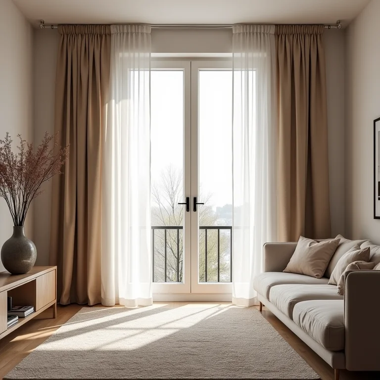 Altura ideal de cortinas para sala moderna