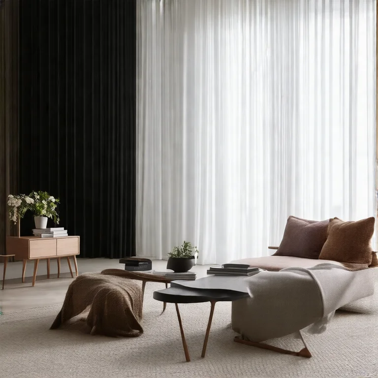 Altura ideal de mesa de centro em sala de estar minimalista.