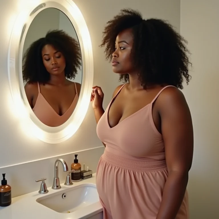 Altura ideal para espelho Adnet no banheiro.