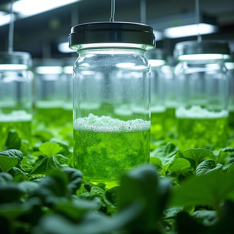 Ambiente de cultivo de spirulina indoor