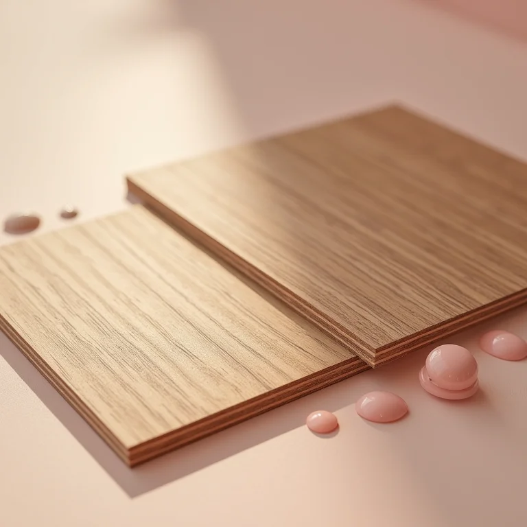 Amostras de diferentes tipos de piso e esmaltes coloridos.