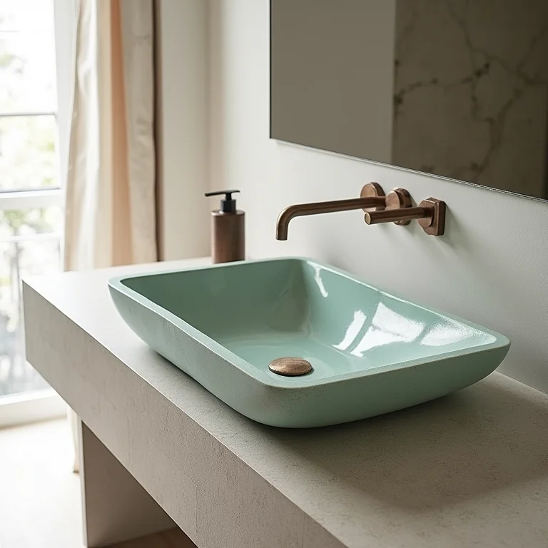 Amostras de materiais inovadores para cubas