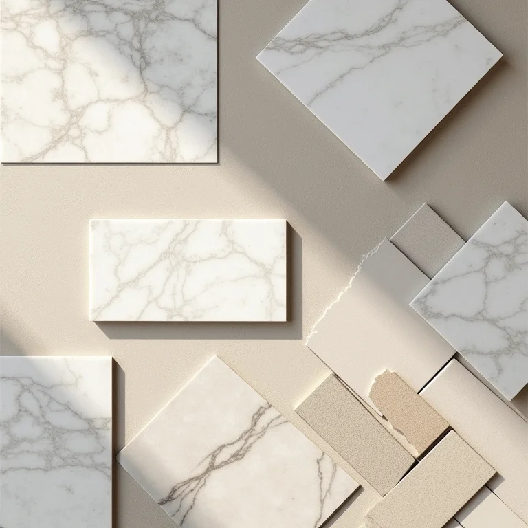 Amostras de pisos de diferentes tamanhos e formatos