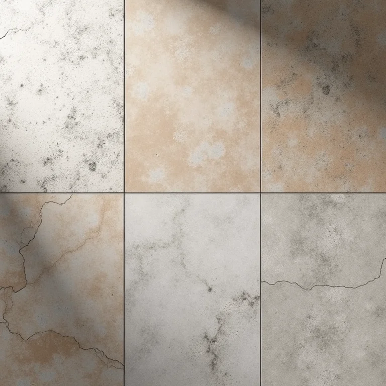 Amostras de pisos para cozinha industrial