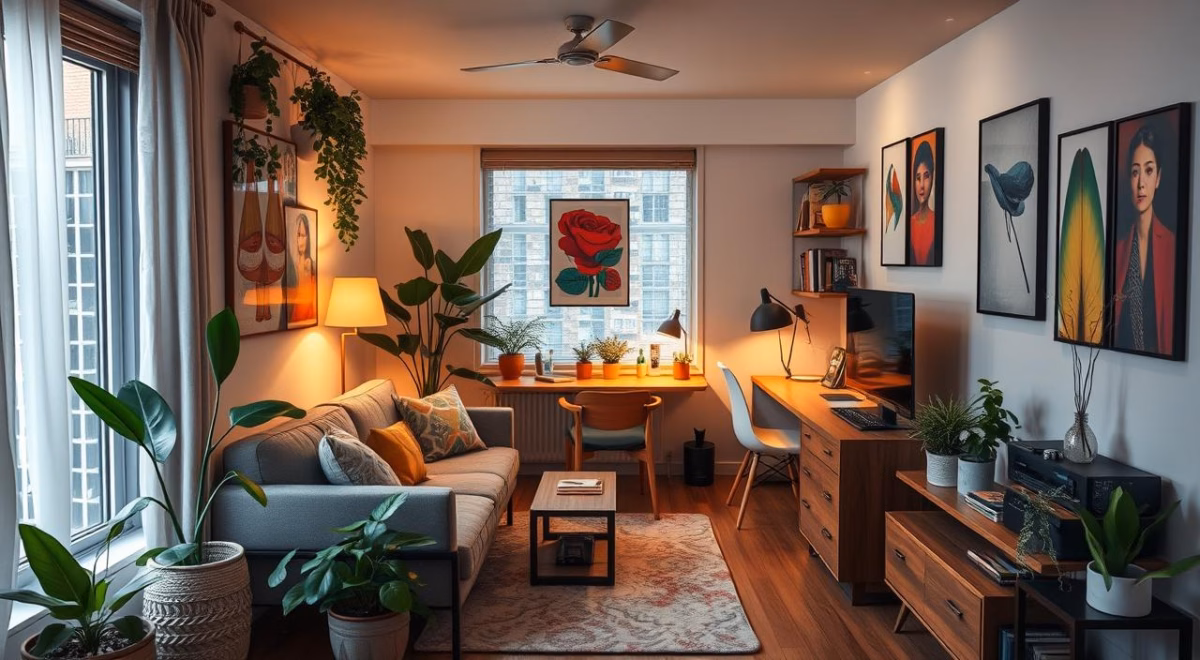 Aproveitando Cada Centímetro com Nichos e Prateleiras Aéreas - ideia