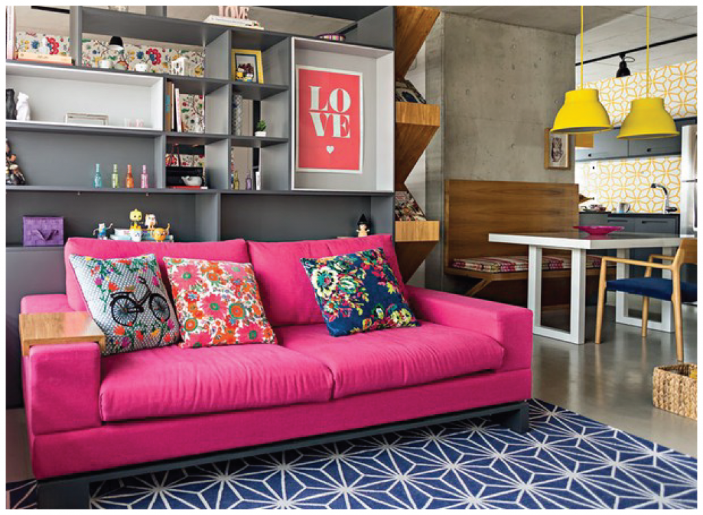 Cores Vibrantes em Doses Certas: Alegre Seu Apê sem Exageros - detalhe