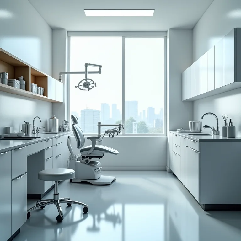 Área de esterilização de consultório odontológico