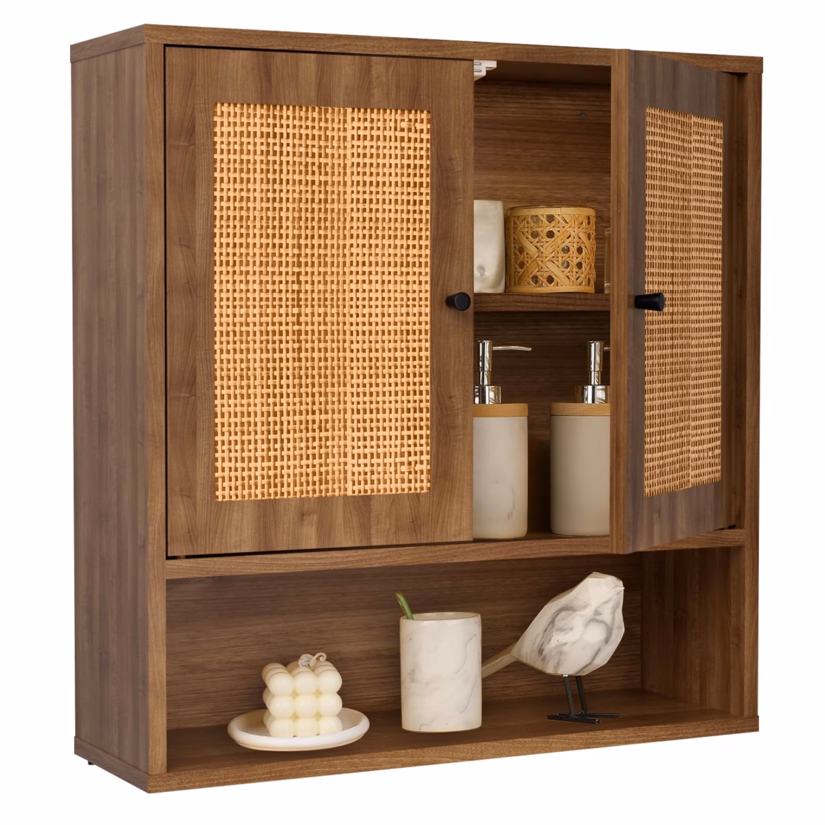 Armário com Detalhes em Macramê: Um Toque Boho Chic - inspiração