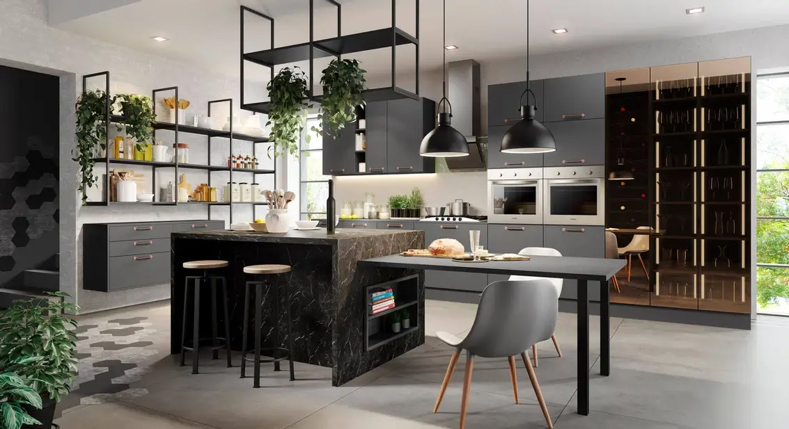 Armário de Cozinha Planejado em Estilo Industrial: Rusticidade e Personalidade - ideia